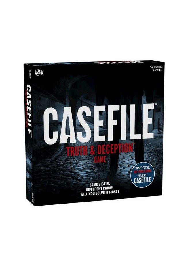 Goliath Casefile: Truth & Deception Game Based On Hit Crime Podcast Casefile Replayable Strategy Game Ages 12 And Up 34 Players Black  - Image 5