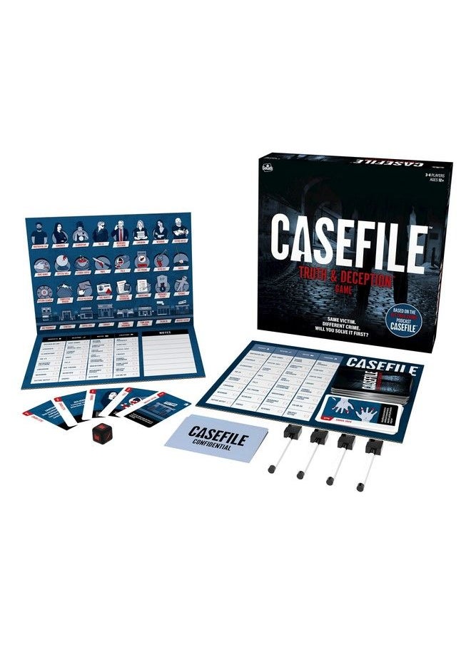 Goliath Casefile: Truth & Deception Game Based On Hit Crime Podcast Casefile Replayable Strategy Game Ages 12 And Up 34 Players Black  - Image 3