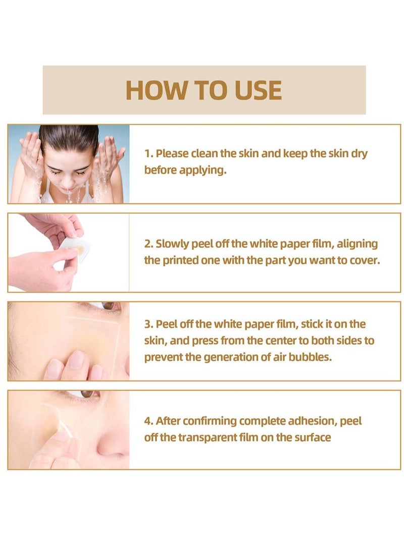 Jaysuing Scars Cover Up Sticker for Tattoos Acnes Birthmarks and Tags Natural Invisible Silicone Material Breathable Waterproof Sweat-proof Fake Skin Concealing Patch (60 PCS)  - Image 5