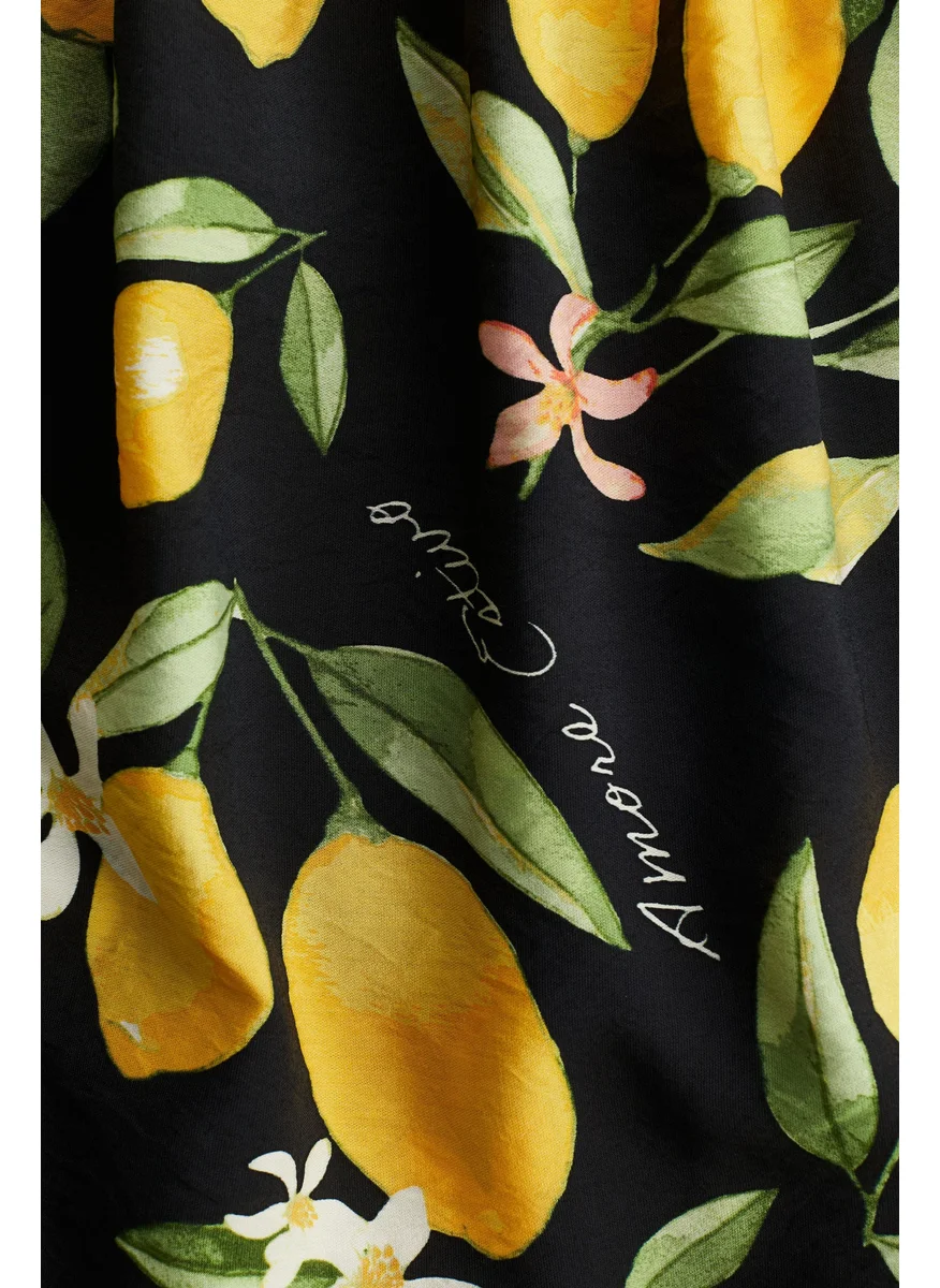 H&M Balloon-Sleeved Tunic Dress