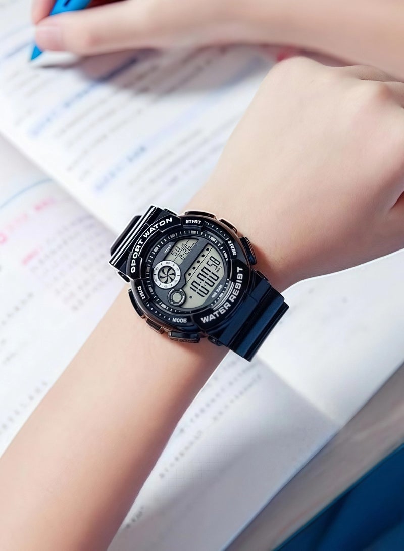 CHU DAI Men's Sports Watch, Digital Outdoor Sports Electronic Watch, Large Dual Display Waterproof Tactical Watches - Image 2