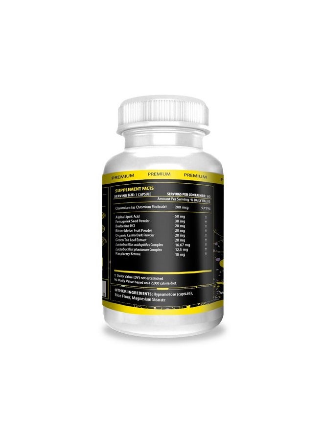 Actif - ACTIF GLP-1 Mega Support with 10 Advanced Weight Factors and Probiotics, GLP-1 Activator and Metabolism Support, Non GMO, Made in USA, 60 Count - Image 1