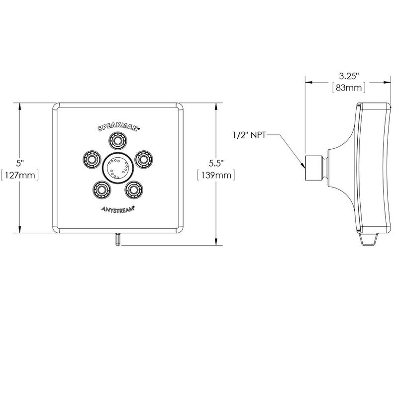Speakman S-3021-BN showerheads, 2.5 GPM, Brushed Nickel - Image 4