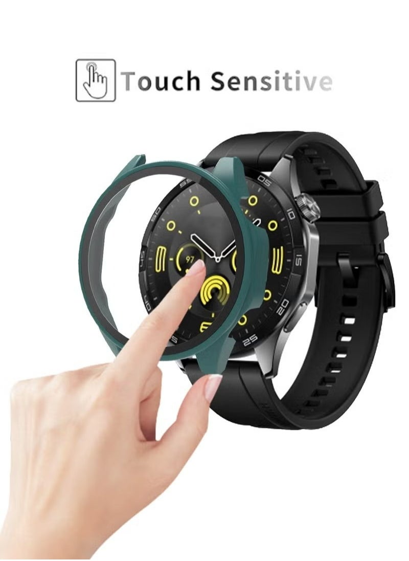 X-level - Huawei Watch GT4 46mm Screen Protector Case With Anti-Scratch Cover Case with Tempered Glass Screen Protector With 360 Degree All-Round Protective Ultra Thin Protective PC Case Cover - Image 1