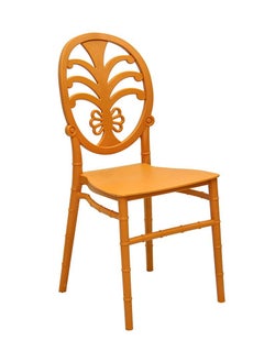 Karnak Party Dinning Chair Plastic for Indoor, Party And Outdoor Modern Dining Room HDC-14 (Golden)