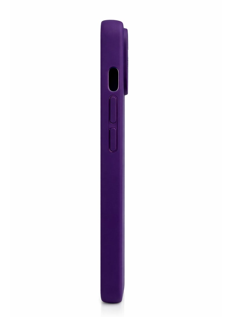 Magnetic Matte Case Compatible with iPhone 14 Pro Max 6.7-Inch – Purple - Image 4