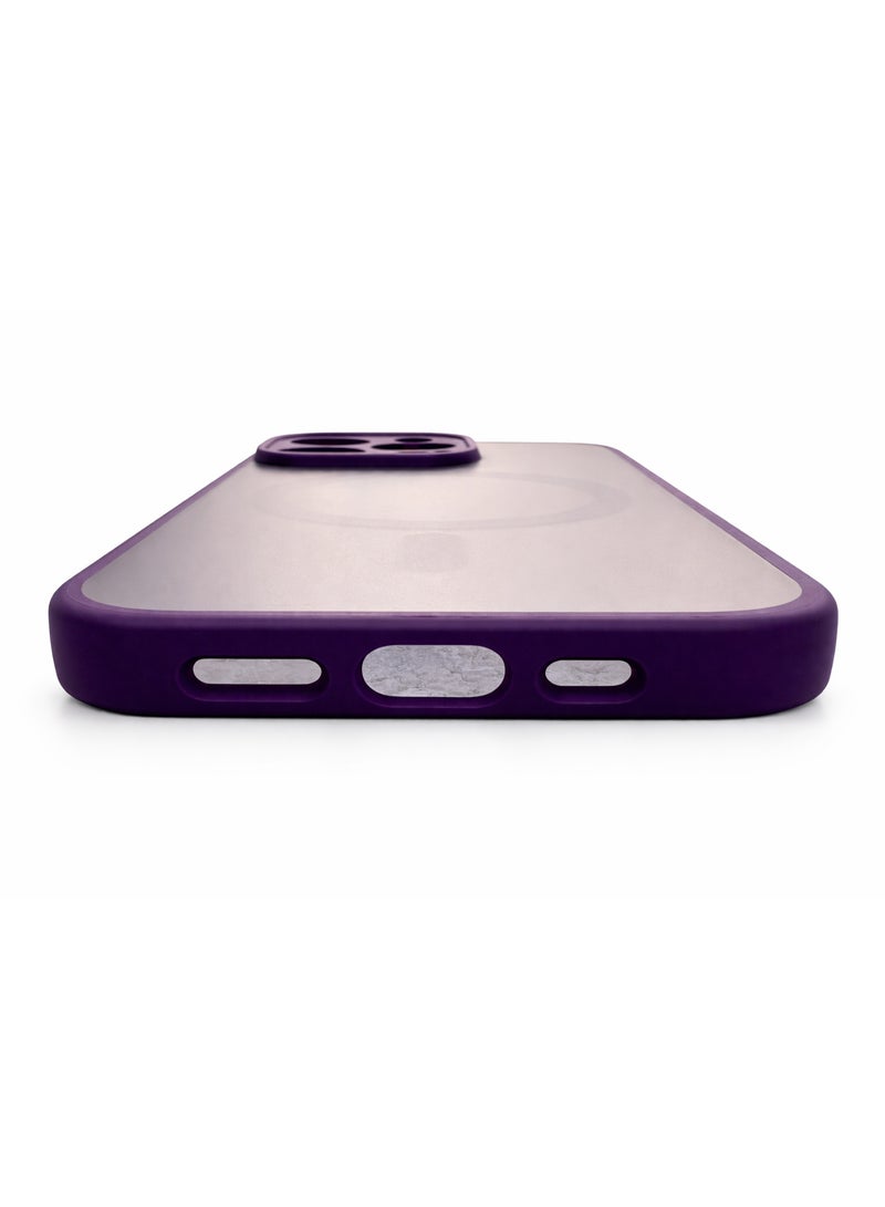 Magnetic Matte Case Compatible with iPhone 14 Pro Max 6.7-Inch – Purple - Image 5