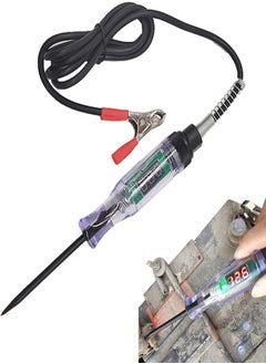Car Circuit Tester Pen,Auto Voltage Detector Pen With Digital Display - Automotive Circuit Tester with Sharp Piercing Probe for Car/Vehicles