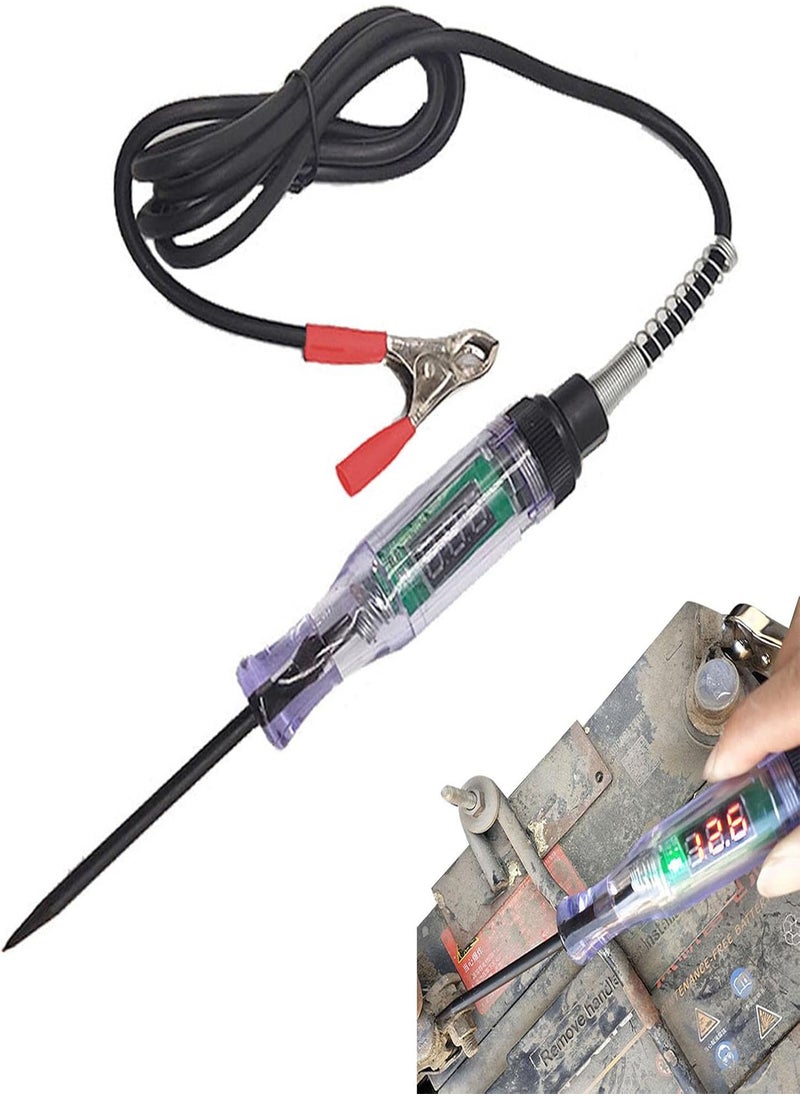 GGOOT - Car Circuit Tester Pen,Auto Voltage Detector Pen With Digital Display - Automotive Circuit Tester with Sharp Piercing Probe for Car/Vehicles - Image 1