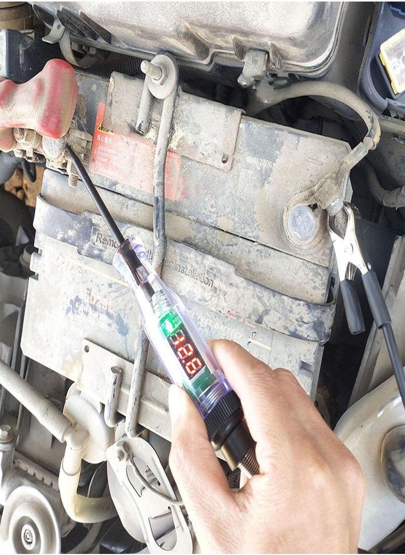 GGOOT - Car Circuit Tester Pen,Auto Voltage Detector Pen With Digital Display - Automotive Circuit Tester with Sharp Piercing Probe for Car/Vehicles - Image 1