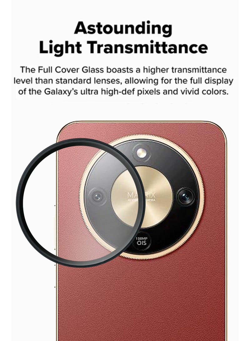 For Honor X9d Back Camera Lens Glass Protector -9H Hardness Transparent HD Protective Tempered Glass Protector - Lens Shield / Scratch-Resistant Camera Glass Protector/ Anti-Scratch/Case Friendly - Black - Image 3