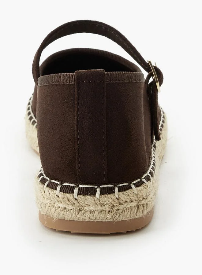 Peppermint BROWN Women Buckle Closure Espadrille Shoes for Women | Best Price UAE