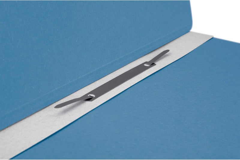 FALKEN Exacompta - Ref 80003809001F - - Eyelet Top-Down Flat Files - A4 (210 x 297mm) in Size, 250gsm Recycled Manilla, Half Cover for Identification - Blue (Pack of 50) - Image 3