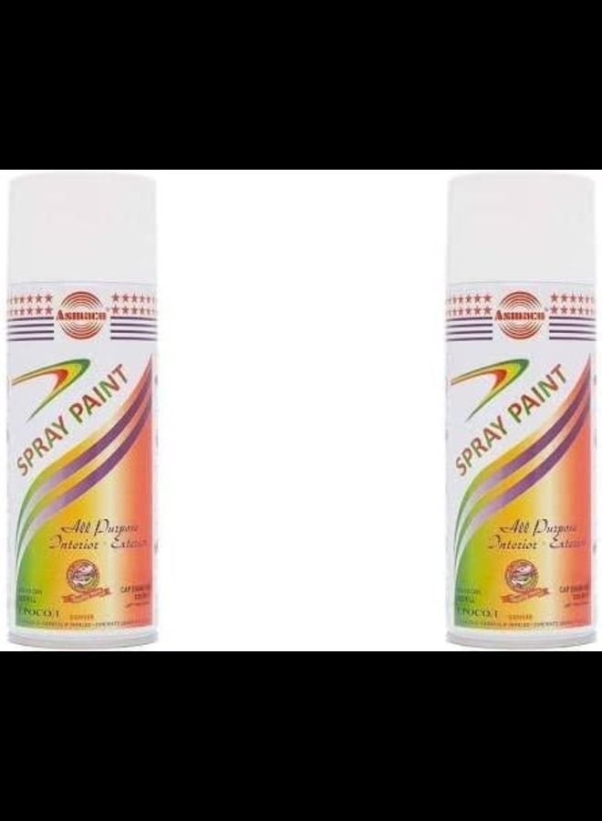 Asmaco Spray Paint White Pack Of 2pcs