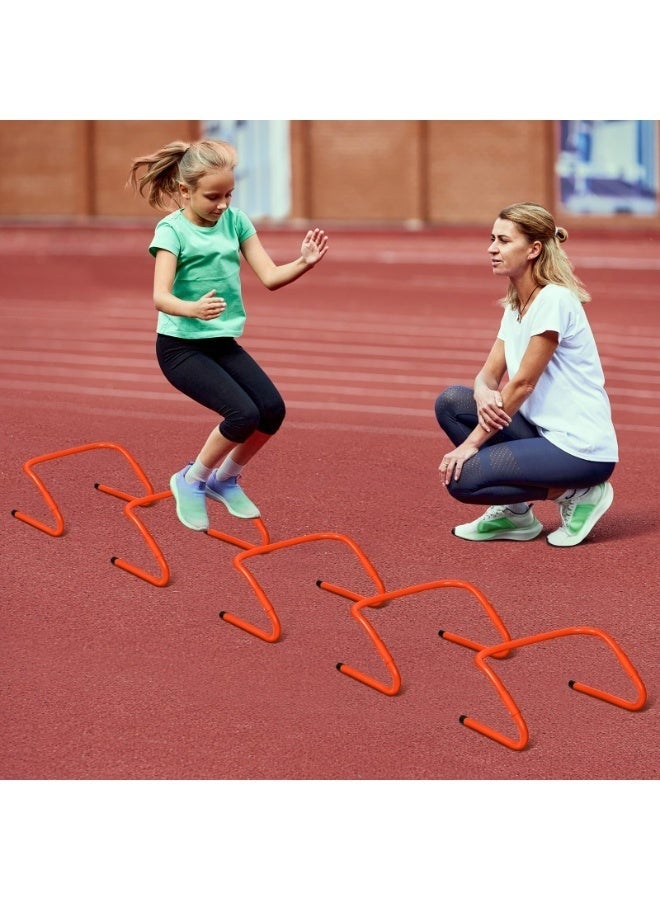 والالا معدات تدريب السرعة وخفة الحركة: ٥ حواجز خفة حركة قابلة للتعديل. سلم خفة حركة بطول ٦٠٠ سم، مجموعة معدات تدريب كرة القدم للأطفال والشباب والبالغين. - Image 5