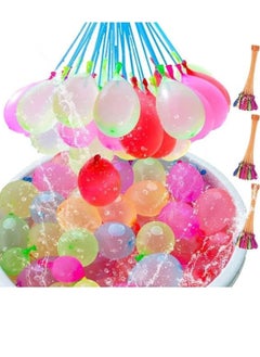 (300) Pcs Self-Sealing Fast Filling Balloons Water Balloons in 3 Refill Kits for Summer Beach Pool Toys Water Balloon Bombs Birthday Party Water Sprinkler Toys in Different Sizes