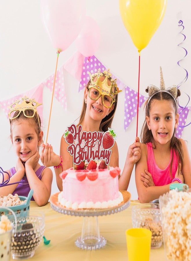 Seyal® Real Strawberry Happy Birthday Cake Topper - Image 4