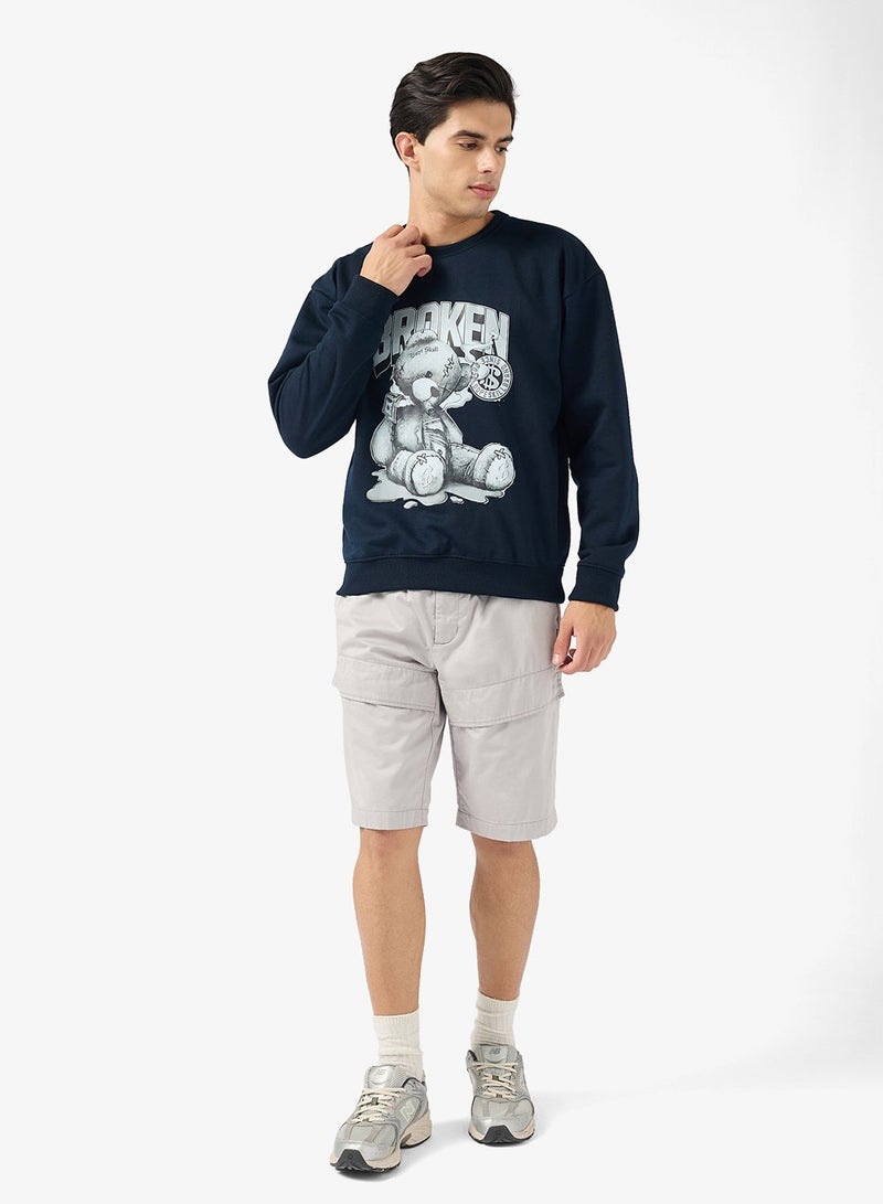 Seventy Five Graphic Crew Neck Pullover Sweatshirt - Image 4