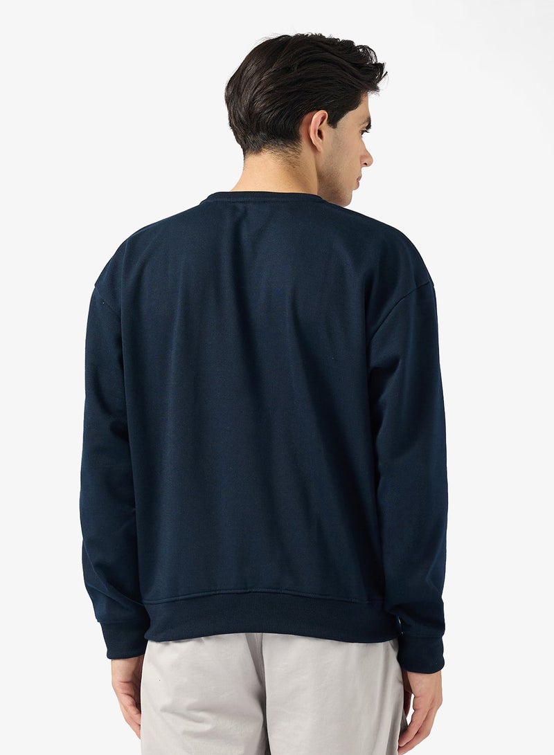 Seventy Five Graphic Crew Neck Pullover Sweatshirt - Image 2