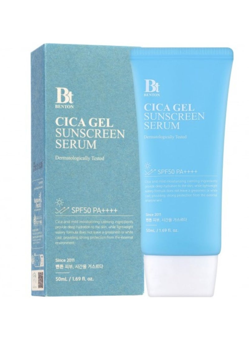Benton Cica Gel Sunscreen Serum for All Skin Types 50ml - Image 2