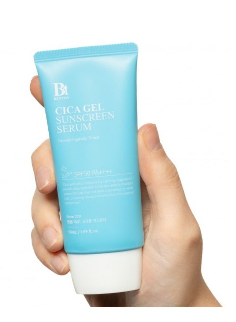 Benton Cica Gel Sunscreen Serum for All Skin Types 50ml - Image 3
