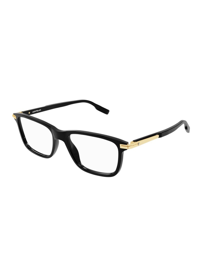 MONTBLANC Men's Rectangle Eyeglass Frame - MB0277O 001 52 - Lens Size: 52 Mm  - Image 1