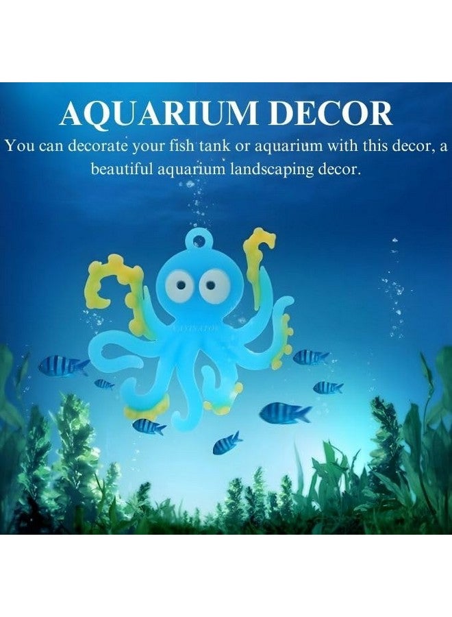 VAYINATO 1 Pcs Cute Floating Octopus (Blue) Fish Tank Decorations | Aquarium Floating Marine Animal World Of Tanks Indoor Decor Floating Marine Animal Statue By Petzlifeworld - Image 2