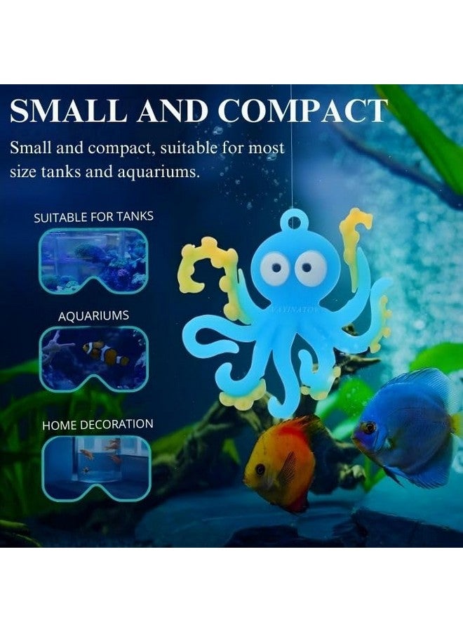 VAYINATO 1 Pcs Cute Floating Octopus (Blue) Fish Tank Decorations | Aquarium Floating Marine Animal World Of Tanks Indoor Decor Floating Marine Animal Statue By Petzlifeworld - Image 4