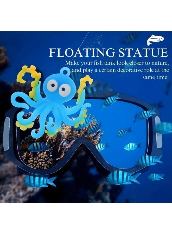VAYINATO 1 Pcs Cute Floating Octopus (Blue) Fish Tank Decorations | Aquarium Floating Marine Animal World Of Tanks Indoor Decor Floating Marine Animal Statue By Petzlifeworld - Image 3