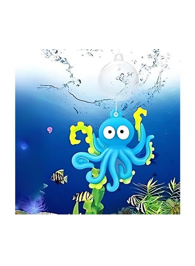 VAYINATO 1 Pcs Cute Floating Octopus (Blue) Fish Tank Decorations | Aquarium Floating Marine Animal World Of Tanks Indoor Decor Floating Marine Animal Statue By Petzlifeworld - Image 1