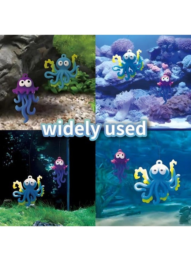 VAYINATO 1 Pcs Cute Floating Octopus (Blue) Fish Tank Decorations | Aquarium Floating Marine Animal World Of Tanks Indoor Decor Floating Marine Animal Statue By Petzlifeworld - Image 5