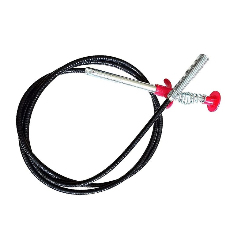 F4FIVE Drain Cleaner Wire Stick Stainless Steel Hair CatchinG Claw Drain Sewer Cleaning Spring Sink Pipe Plunger UnblockeD Kitchen Bath Basin Hairs Remover Tool (160 cm,1 PSC) - Image 1