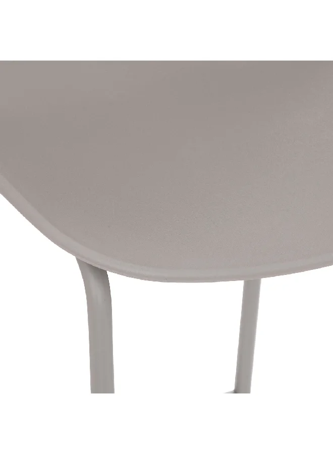 atmosphera Otac Contemporary Design Polypropylene Classic Bar Stool Grey 82 x 47 x 48.5 cm 194619E