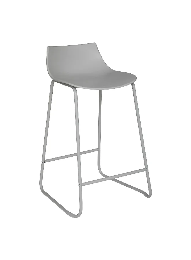 atmosphera Otac Contemporary Design Polypropylene Classic Bar Stool Grey 82 x 47 x 48.5 cm 194619E