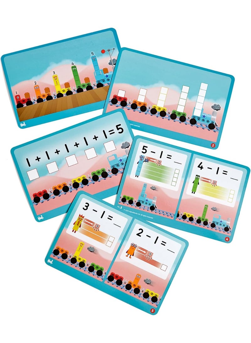 Learning Resources MathLink Cubes Activity Set Numberblocks Express Train, Age 3 4 5 6, Play Trains, CBeebies Toys, Maths Toys, Number Toys, Numberblock Cube Counting, EYFS, 10 Maths Activities - Image 5