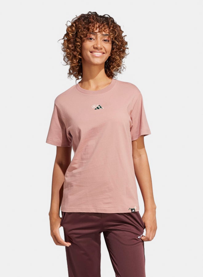 Adidas Lounge Mini Graphic T-Shirt - Image 1