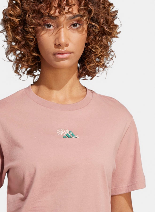 Adidas Lounge Mini Graphic T-Shirt - Image 4