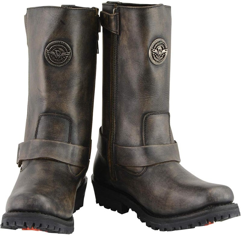 Milwaukee Leather Women's Harness Square Toe Boots - Image 2