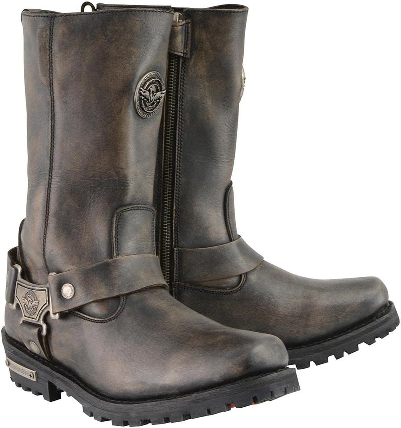 Milwaukee Leather Women's Harness Square Toe Boots - Image 1