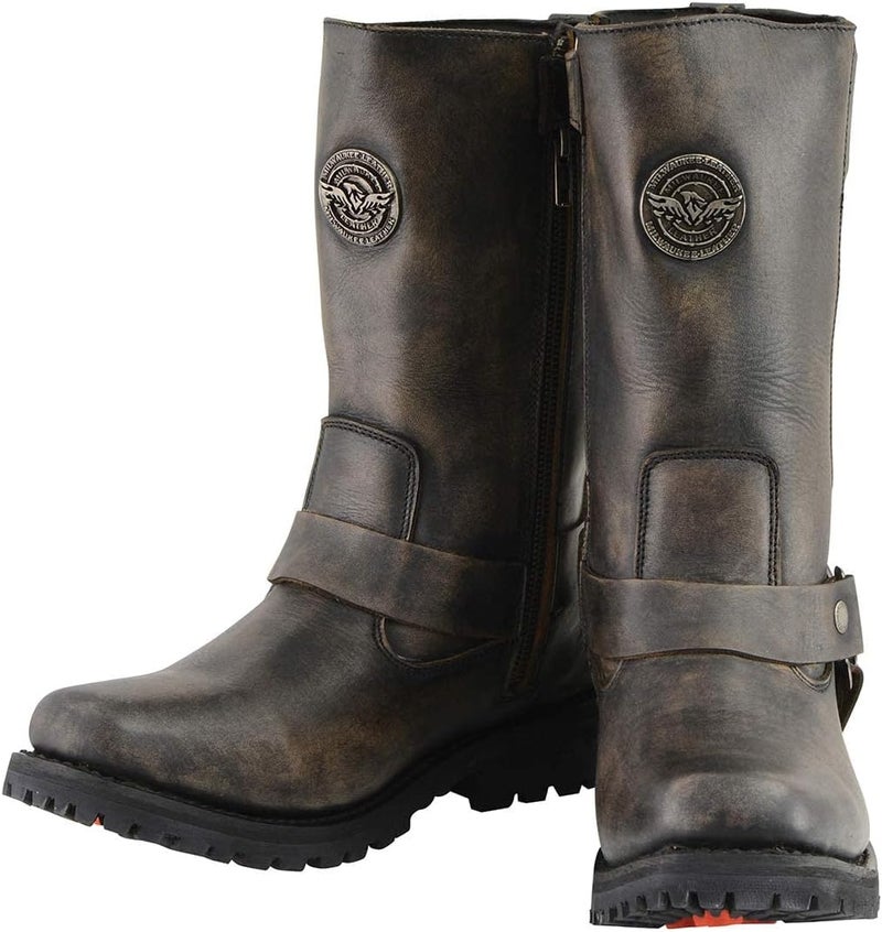Milwaukee Leather Women's Harness Square Toe Boots - Image 3