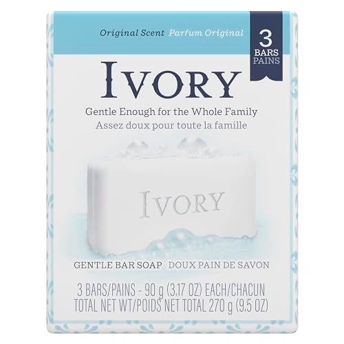 Ivory Simply Ivory Bath Bar for Unisex 3 Count