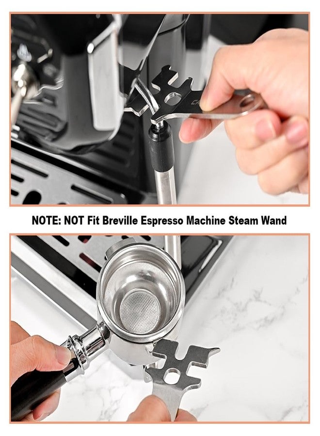 CAFEMASY Espresso Portafilter Basket Removal Tool - CAFEMASY Coffee Machine Accessories Stainless Steel Multifunction Portafilter Basket Remover Wrench Barista Tools - Image 4