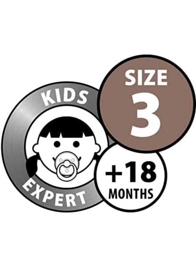 BIBS Pacifiers | Natural Rubber Baby Pacifier | Set of 2 BPA-Free Soothers | Made in Denmark | Vanilla | Size 18-36 Months - Image 5