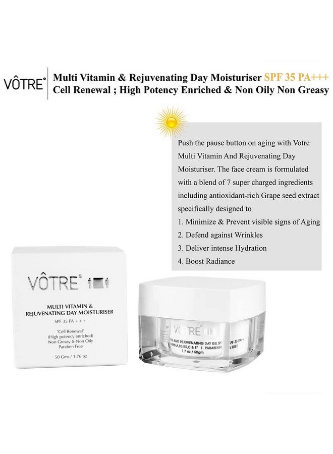Votre Votre Spf 35 Pa++ Cell Renewal Multi Vitamin & Rejuvenating Day Gel, 50 Gm - Image 5
