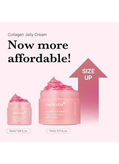 Medicube Medicube Collagen Jelly Cream,Niacinamide and Freeze,Dried Hydrolyzed Collagen,Boosts Skin's Barrier Hydration and Gives 24h Glow and Lifted Look,Korean Skincare (3.71 Fl Oz (Pack of 1)  - Image 2