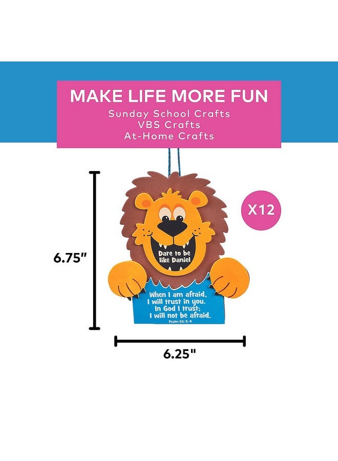 Fun Express Dare to Be Daniel Sign Kits - Makes 12 - Religous DIY Crafts for Kids and Sunday School Activities - VBS Vacation Bible School Supplies/Decor - Image 3