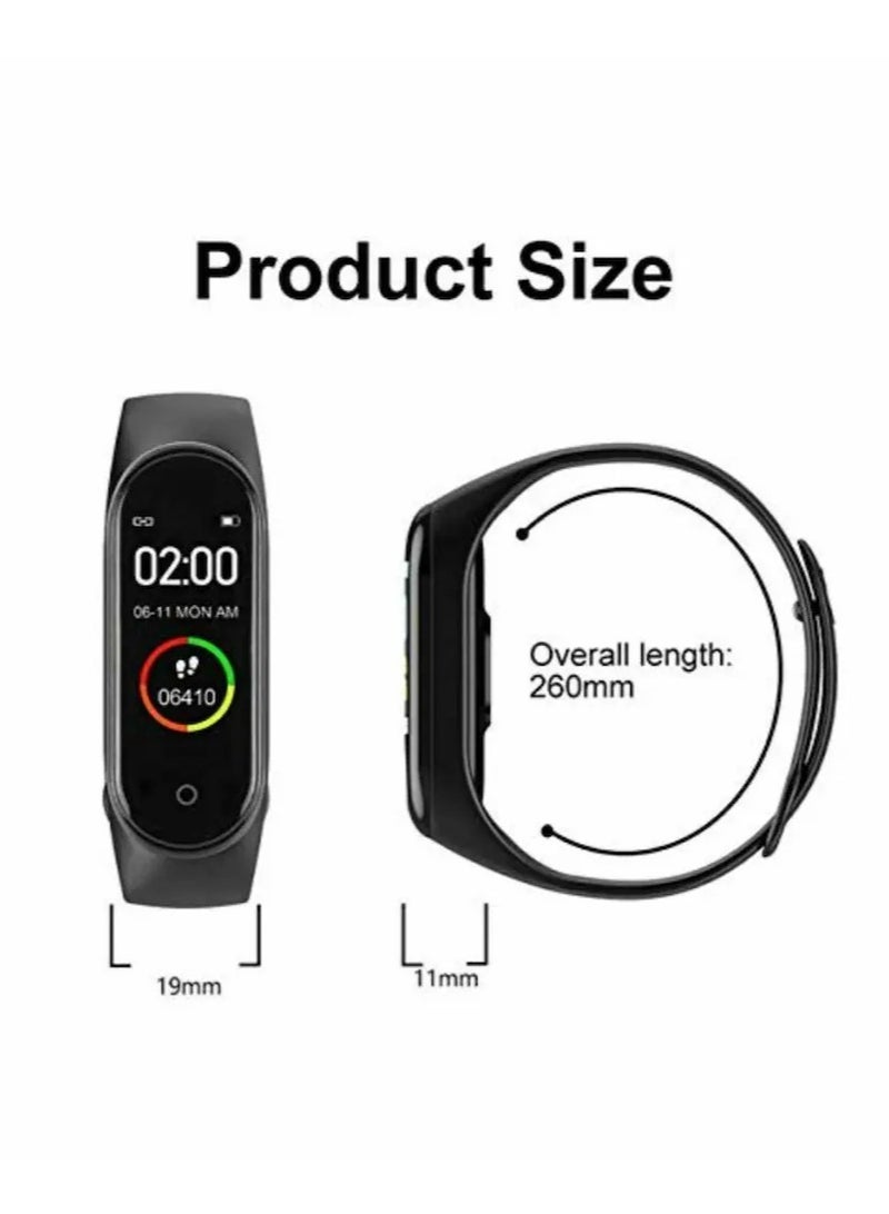 Smart Band Intelligent Wristband Fitness Watch Black  - Image 3