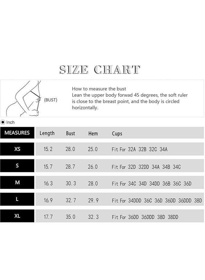 Women's Tank Top Padded Sports Bra Running Workout Yoga Crop Top - Image 4