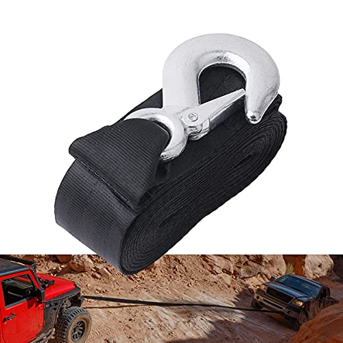 CE Centaurus Electronics CENTAURUS Trailer Marine Boat Winch Strap with Hook Replacement, 2" x20' Winch Strap 10000Lb Max Towing Working Load at 3300 lbs for ATV Jetski Trailer Boat Wave Runner Towing Heavy Duty Equipment - Image 1
