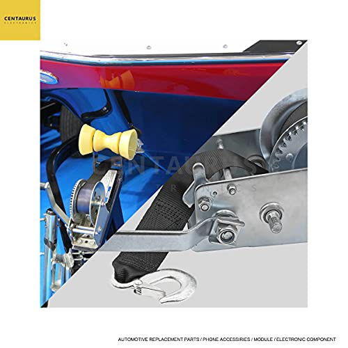 CE Centaurus Electronics CENTAURUS Trailer Marine Boat Winch Strap with Hook Replacement, 2" x20' Winch Strap 10000Lb Max Towing Working Load at 3300 lbs for ATV Jetski Trailer Boat Wave Runner Towing Heavy Duty Equipment - Image 5